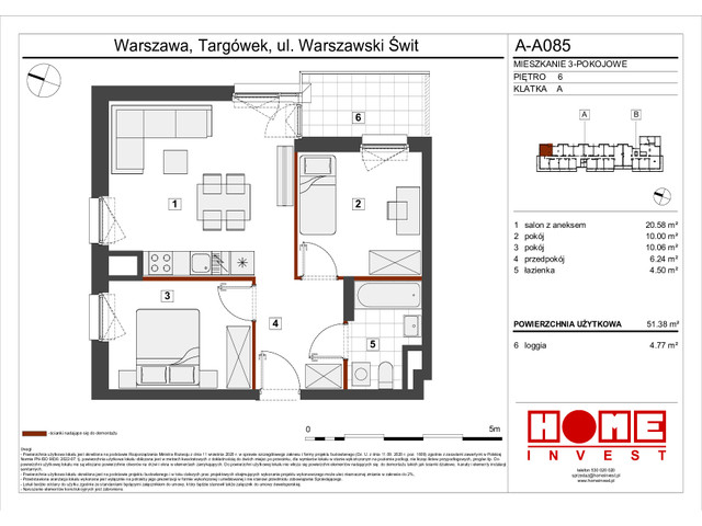 Mieszkanie w inwestycji Warszawski Świt VII, symbol A-A085 » nportal.pl