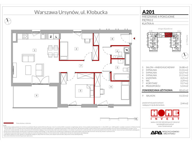 Mieszkanie w inwestycji Enklawa Ursynów, symbol A201 » nportal.pl