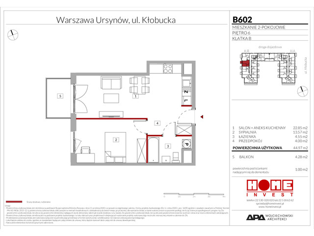 Mieszkanie w inwestycji Enklawa Ursynów, symbol B602 » nportal.pl