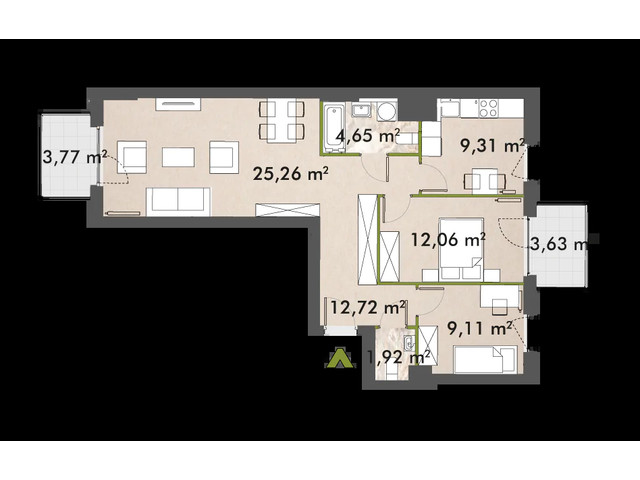 Mieszkanie w inwestycji XYZ Place, symbol 30/XY-F1.D.06.01 » nportal.pl
