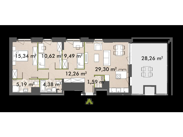 Mieszkanie w inwestycji XYZ Place, symbol 30/XY-F1.C.08.01 » nportal.pl
