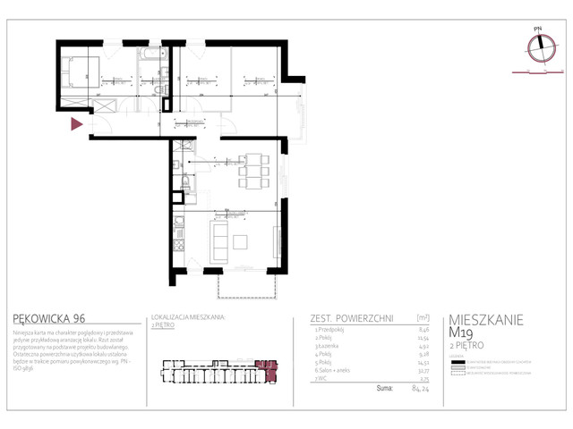 Mieszkanie w inwestycji Pękowicka 96, symbol 19 » nportal.pl