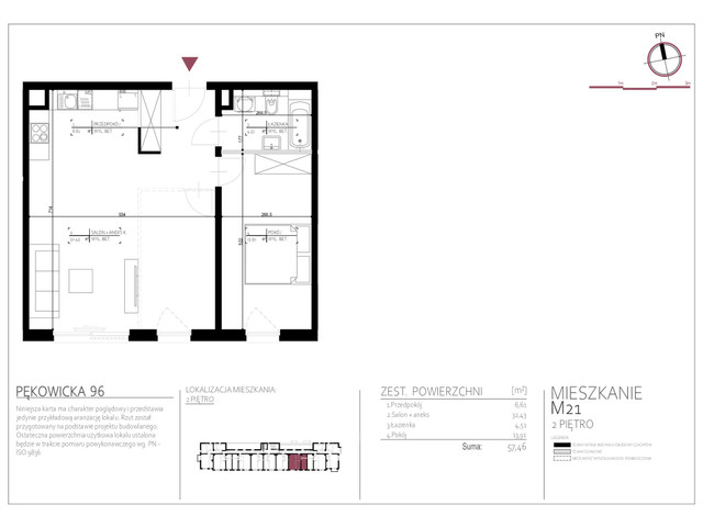 Mieszkanie w inwestycji Pękowicka 96, symbol 21 » nportal.pl