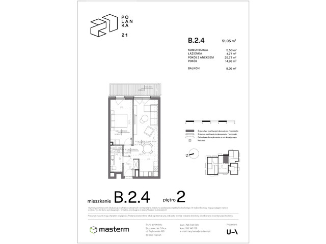 Mieszkanie w inwestycji Polanka 21, symbol B.2.4 » nportal.pl