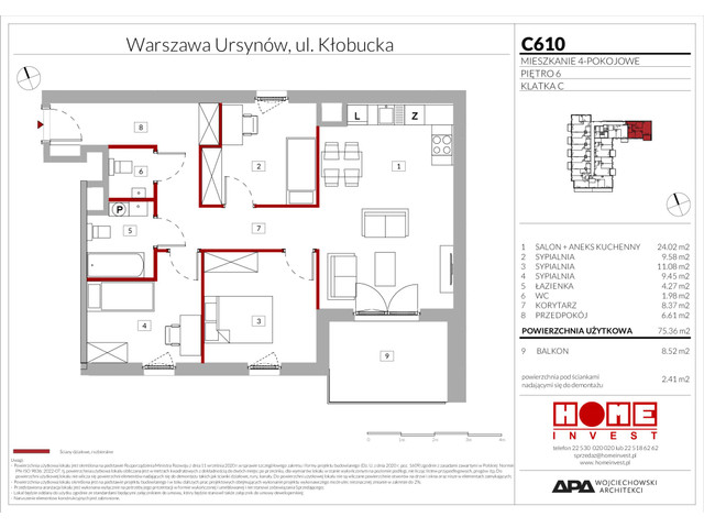 Mieszkanie w inwestycji Enklawa Ursynów, symbol C610 » nportal.pl