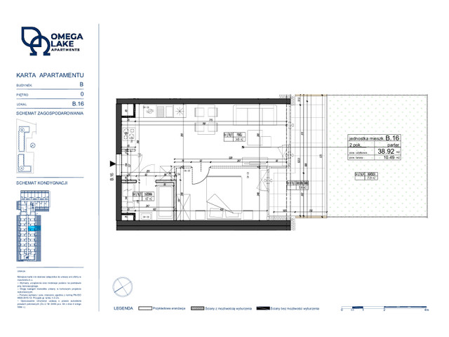 Komercyjne w inwestycji Omega Lake Apartments - lokale inwest..., budynek Do podanej ceny należy doliczyć 23% VAT., symbol B.0.16 » nportal.pl