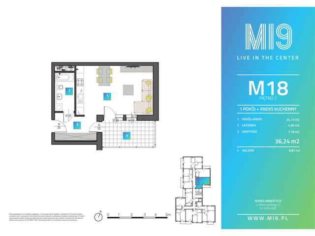 Mieszkanie w inwestycji MI9, symbol M18 » nportal.pl