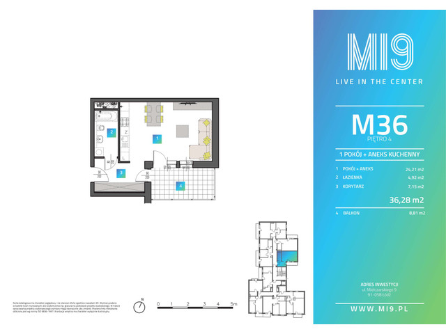 Mieszkanie w inwestycji MI9, symbol M36 » nportal.pl