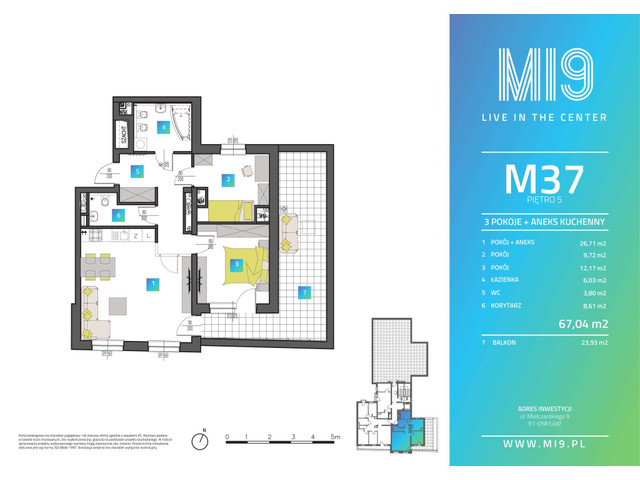 Mieszkanie w inwestycji MI9, symbol M37 » nportal.pl