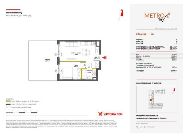 Mieszkanie w inwestycji METRO ART, symbol 11M.48 » nportal.pl