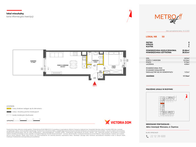 Mieszkanie w inwestycji METRO ART, symbol 11M.50 » nportal.pl