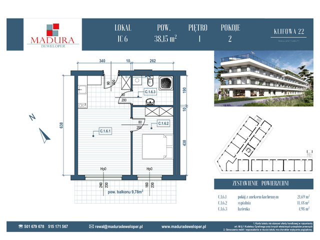 Mieszkanie w inwestycji Apartamenty w REWALU ul. Klifowa, symbol C.1.6 » nportal.pl