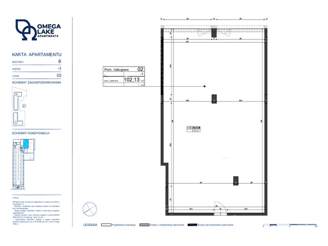 Komercyjne w inwestycji Omega Lake Apartments, budynek Lokal usługowy. Do ceny należy doliczyć 23% VAT., symbol B.02_-1 » nportal.pl