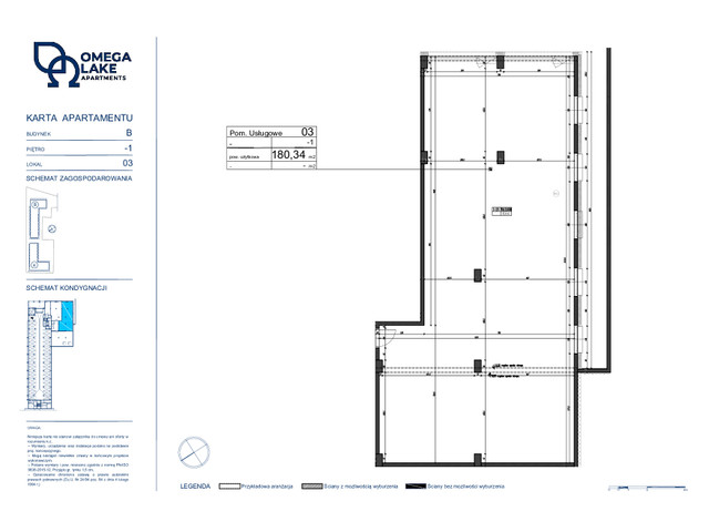 Komercyjne w inwestycji Omega Lake Apartments, budynek Lokal usługowy. Do ceny należy doliczyć 23% VAT., symbol B.03_-1 » nportal.pl