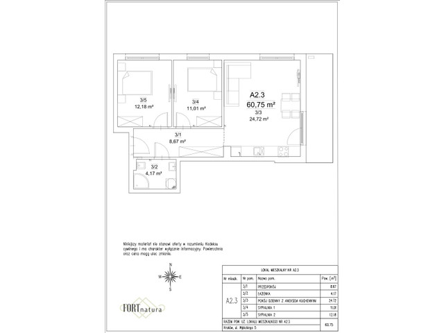 Mieszkanie w inwestycji Fort Natura Etap II, symbol A2.3 » nportal.pl
