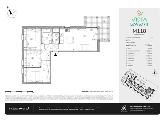 Mieszkanie w inwestycji Vista Wawer, symbol M118 » nportal.pl