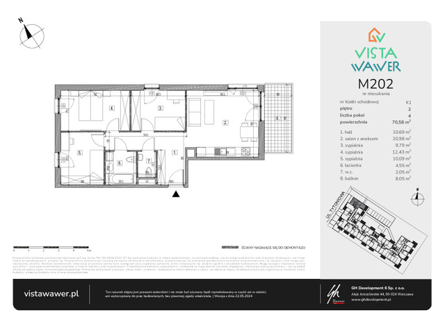 Mieszkanie w inwestycji Vista Wawer, symbol M202 » nportal.pl