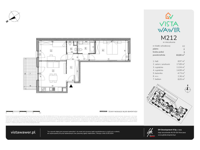 Mieszkanie w inwestycji Vista Wawer, symbol M212 » nportal.pl