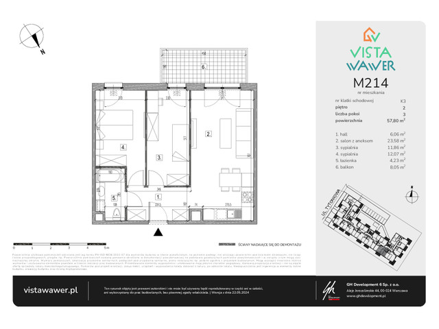 Mieszkanie w inwestycji Vista Wawer, symbol M214 » nportal.pl