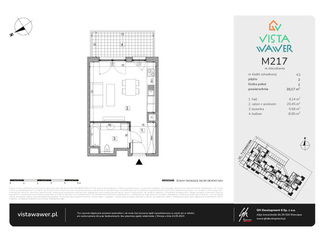 Mieszkanie w inwestycji Vista Wawer, symbol M217 » nportal.pl