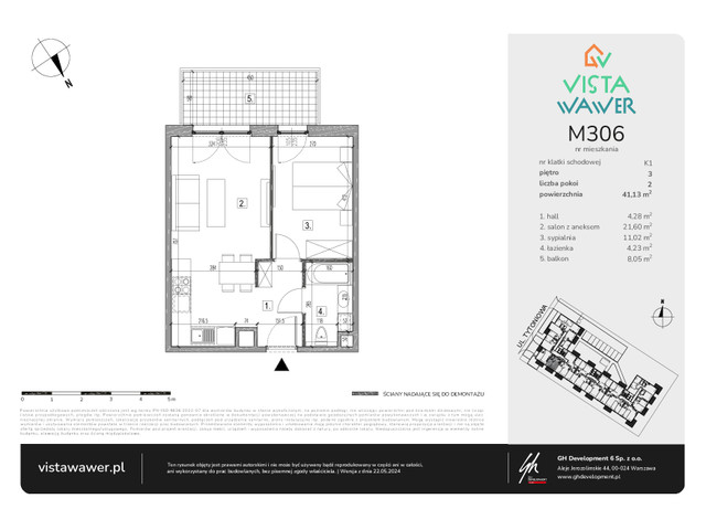 Mieszkanie w inwestycji Vista Wawer, symbol M306 » nportal.pl