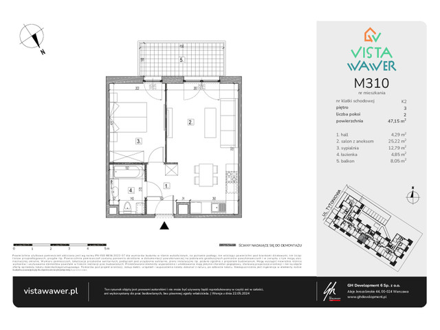 Mieszkanie w inwestycji Vista Wawer, symbol M310 » nportal.pl