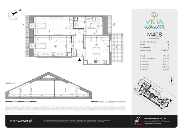 Mieszkanie w inwestycji Vista Wawer, symbol M408 » nportal.pl