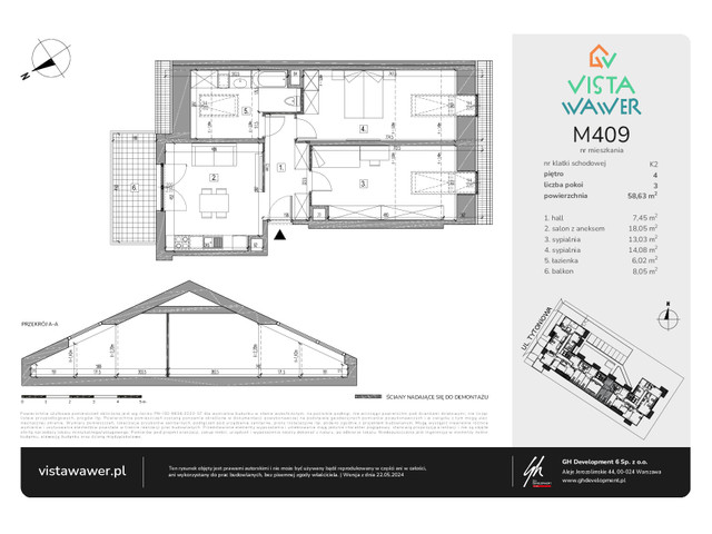 Mieszkanie w inwestycji Vista Wawer, symbol M409 » nportal.pl