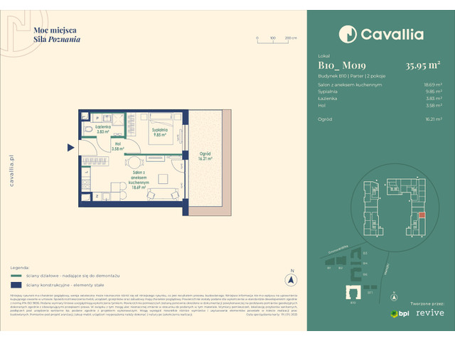 Mieszkanie w inwestycji Cavallia, symbol B10_M019 » nportal.pl