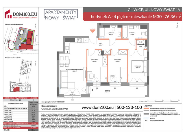 Mieszkanie w inwestycji Apartamenty Nowy Świat, symbol M30 » nportal.pl