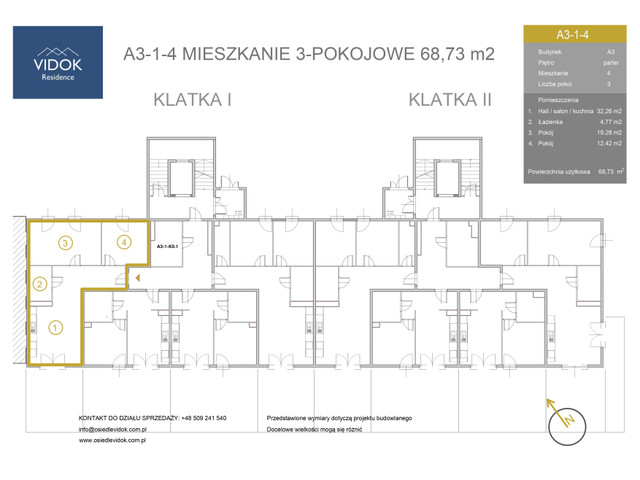 Mieszkanie w inwestycji VIDOK Residence ETAP II, symbol A3-1-4 » nportal.pl