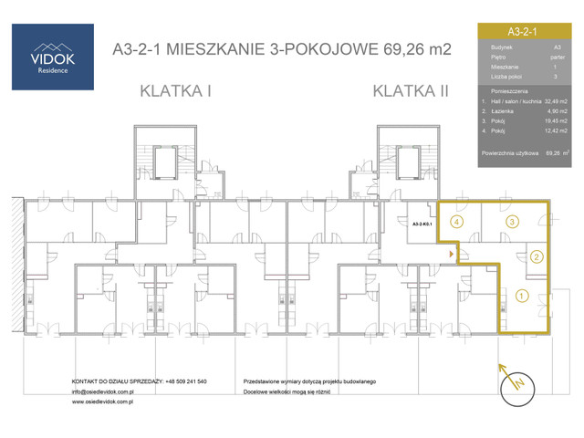 Mieszkanie w inwestycji VIDOK Residence ETAP II, symbol A3-2-1 » nportal.pl