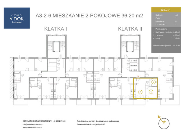 Mieszkanie w inwestycji VIDOK Residence ETAP II, symbol A3-2-6 » nportal.pl