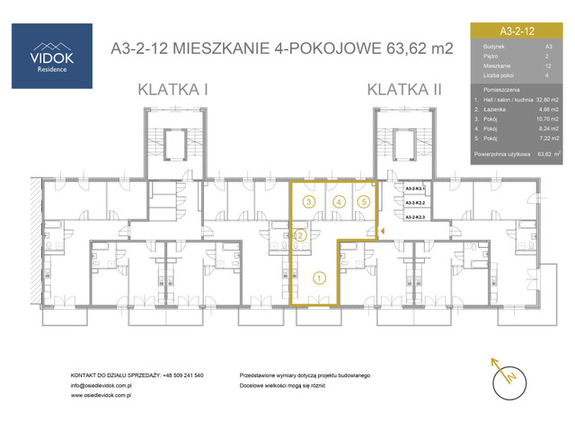 Mieszkanie w inwestycji VIDOK Residence ETAP II, symbol A3-2-12 » nportal.pl