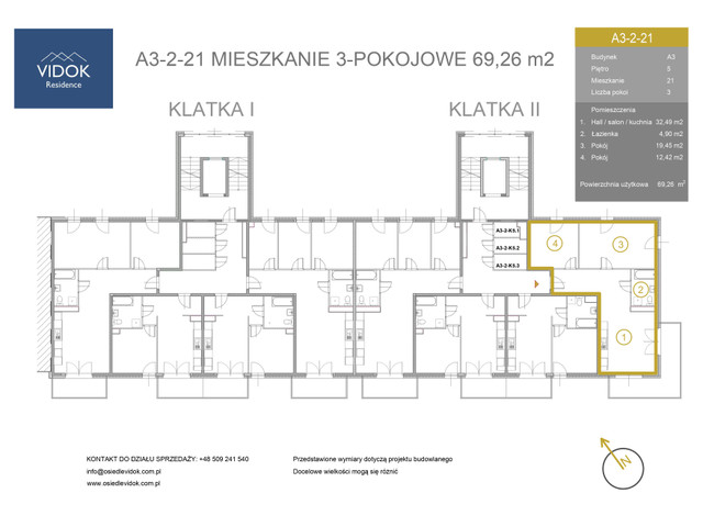 Mieszkanie w inwestycji VIDOK Residence ETAP II, symbol A3-2-21 » nportal.pl