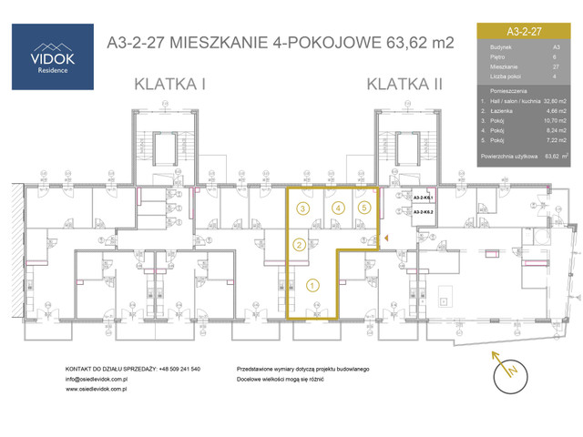 Mieszkanie w inwestycji VIDOK Residence ETAP II, symbol A3-2-27 » nportal.pl