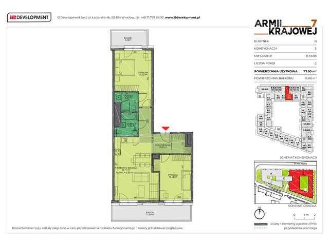 Mieszkanie w inwestycji Armii Krajowej 7, symbol B.5.M18 » nportal.pl