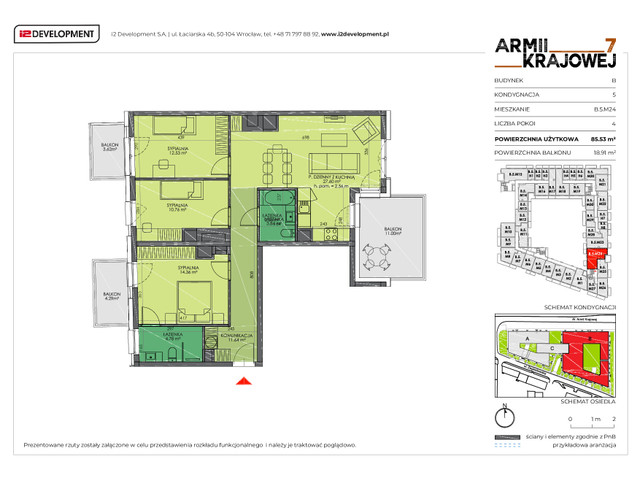 Mieszkanie w inwestycji Armii Krajowej 7, symbol B.5.M24 » nportal.pl