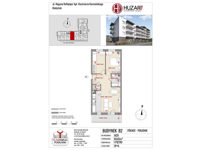 Mieszkanie w inwestycji Huzar, symbol B2_29 » nportal.pl