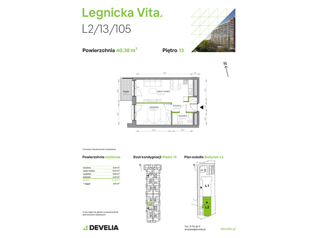 Mieszkanie w inwestycji Legnicka Vita, symbol L2/13/105 » nportal.pl