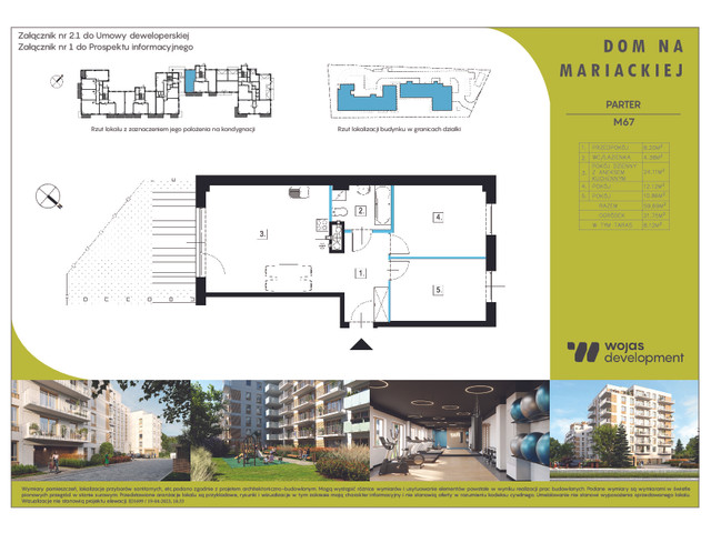 Mieszkanie w inwestycji DOM NA MARIACKIEJ, symbol M67 » nportal.pl