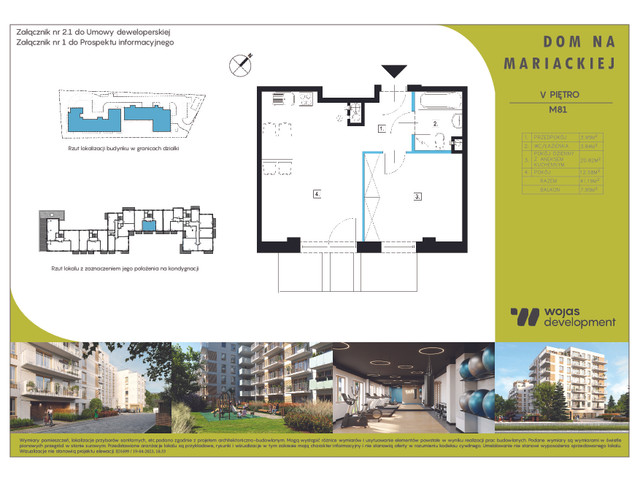 Mieszkanie w inwestycji DOM NA MARIACKIEJ, budynek Rezerwacja, symbol M81 » nportal.pl