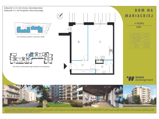 Mieszkanie w inwestycji DOM NA MARIACKIEJ, symbol M95 » nportal.pl