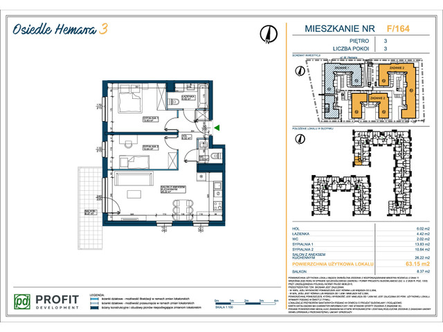 Mieszkanie w inwestycji Osiedle Hemara, symbol 164 » nportal.pl