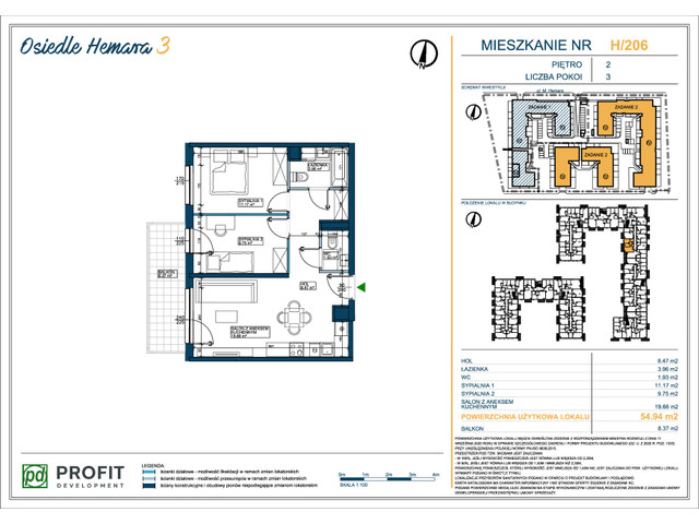 Mieszkanie w inwestycji Osiedle Hemara, symbol 206 » nportal.pl