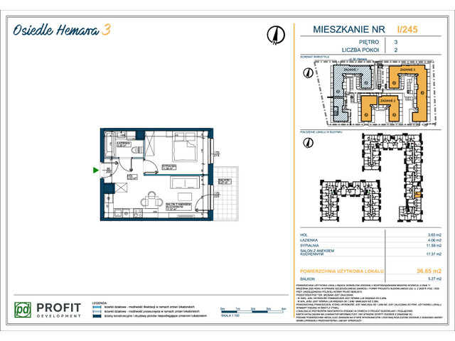 Mieszkanie w inwestycji Osiedle Hemara, symbol 245 » nportal.pl