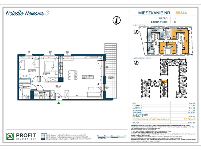 Mieszkanie w inwestycji Osiedle Hemara, symbol 344 » nportal.pl