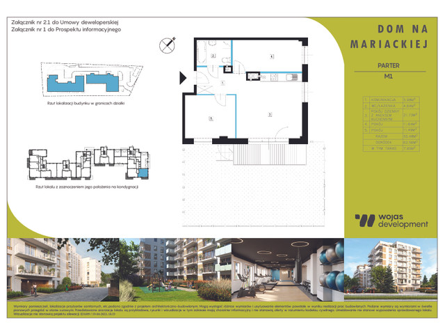 Mieszkanie w inwestycji DOM NA MARIACKIEJ, symbol M1 » nportal.pl