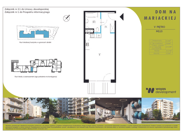 Mieszkanie w inwestycji DOM NA MARIACKIEJ, symbol M113 » nportal.pl