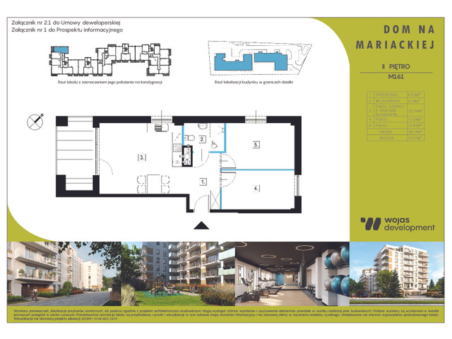 Mieszkanie w inwestycji DOM NA MARIACKIEJ, symbol M161 » nportal.pl